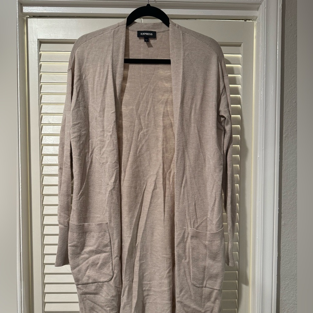 Express Tan Cardigan